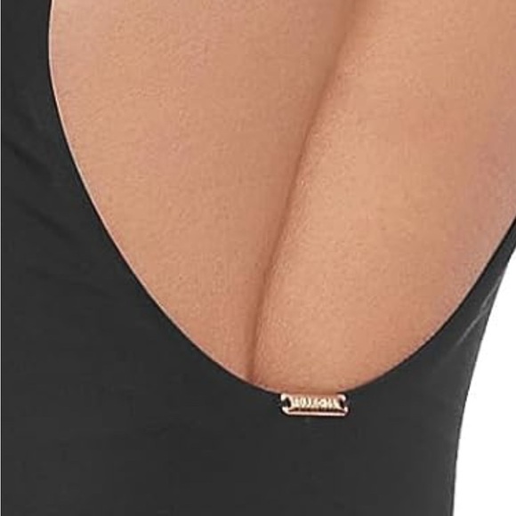 RELLEGIGA Black THONG One-Piece 
Swimsuits/t Gold Logo Label - Picture 6 of 8